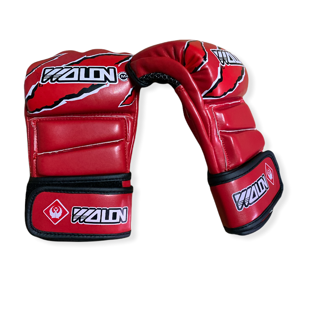 Guantes MMA WOLON universal series Cuero Natural - Imagen 6